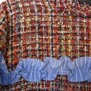 BNWT  Zara Womens Plaid  Short Sleeve Blouse
